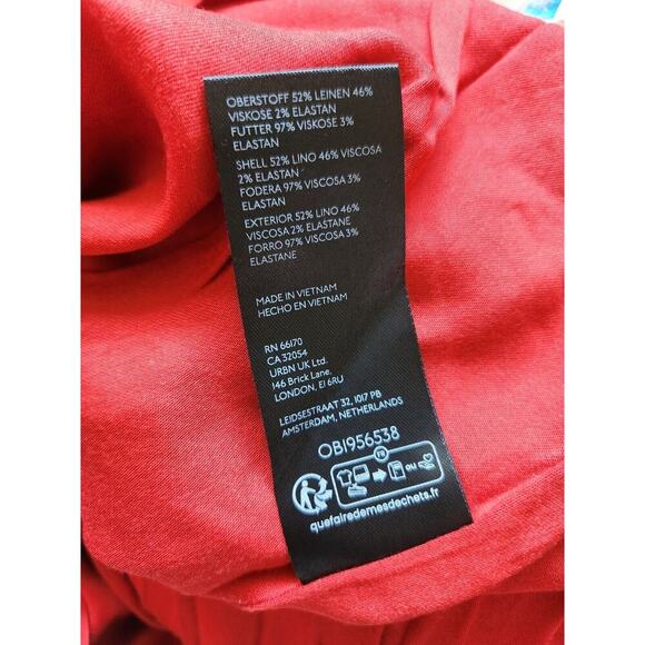 NWT Anthropologie Sleeveless Asymmetrical Floral Linen Midi Dress Sz 12 #9K404 - Picture 13 of 14